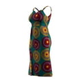 thumbnail image 4 of Bintarealwax African Print Dress for Women Sleeveless Sexy Spaghetti Strap Bodycon Midi Dresses Cocktail Party Summer, 4 of 5