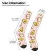 thumbnail image 2 of Xecao Breakfast Pattern Adult Stockings with Color-Block Design and 3D Print, Breathable Comfortable Hosiery for Daily Wear and Sports, 2 of 6