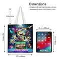 thumbnail image 5 of Big City Greens-theme canvas Tote Bag for Women Aesthetic Shopping Grocery Reusable Bags with Inner Zipper Women Gift 13.8 x 15.8 inches（35x40cm）, 5 of 6