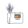 thumbnail image 1 of Traditional Japanese Sushi Box Artificial Lavender Flower Vase Bottle Card, 1 of 2
