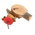 thumbnail image 1 of Bird Cage Perch Platform, Edible Coloring Nutritious Bite Resistant Round Wooden Stand Platform  For Birds S, 1 of 8