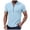 j-Sky Blue16350, variant on LIIPEE Men Shirts Casual Short Sleeve Solid Color Stand Neck Buttons Shirts Male Fashion Regular Fit Tops Summer Holiday Comfortable Breathable Soft Daily Shirts,Beige,L