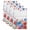 Red, Blue, White, Gray, variant on 4th of July Kitchen Towels Set of 4, Red Blue Independence Day Floral Star Vintage Absorbent Dish Towels for Kitchen, Microfiber Hand Towel, Quick Drying Tea Towel for Cleaning Decorative Dishcloths