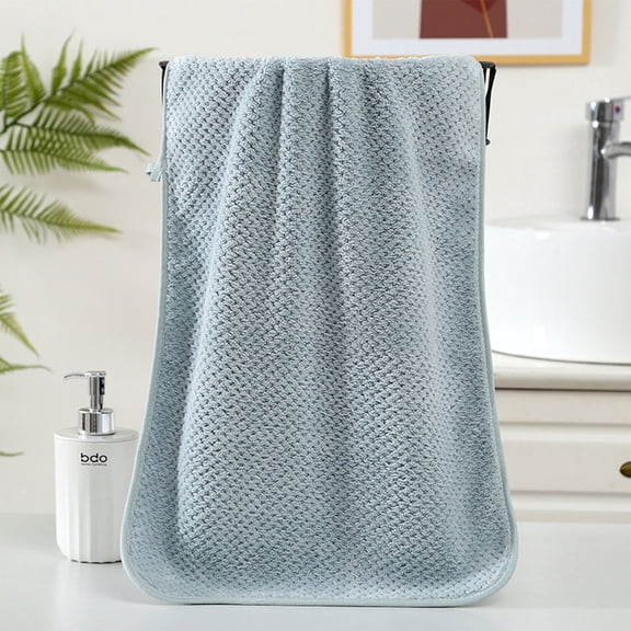 Waffle Weave Thickened Bath Towel, Ultra Soft Highly Absorbent Towel, Gentle for Kids & Adults, Premium Bathroom Towel for Home Shower Spa Daily Use