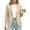 *Khaki, variant on ClodeEU Women's Single Button 3/4 Sleeve Blazer,Casual Lightweight Lapel Work Jacket Black,Women's Plus L