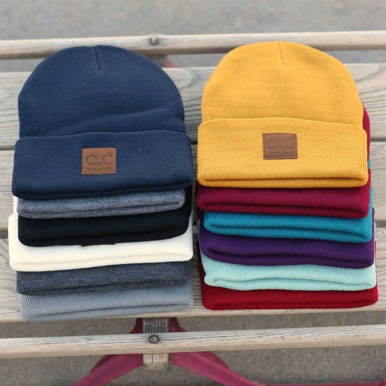 CC Kids Classic Ribbed Beanie in Light Grey - Soft, Warm  display picture 1