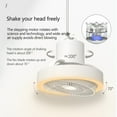 thumbnail image 4 of Weloille USB Rechargeable Small Ceiling Fan Portable Outdoor Indoor Hanging Fan Desktop Night Light Multi-Function Dimmable Fan Light, 4 of 9