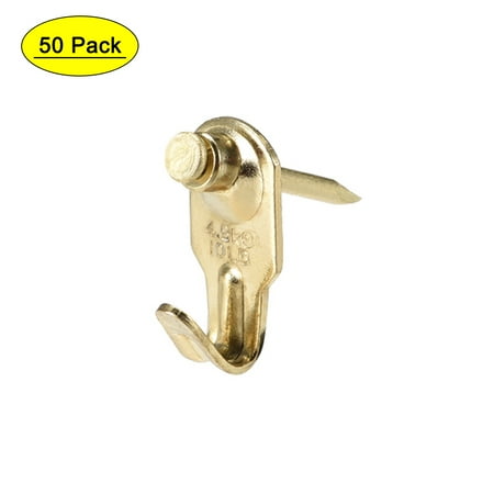 

Uxcell Picture Hangers 10lbs Photo Frame Hooks Kit w Nails 50Pack