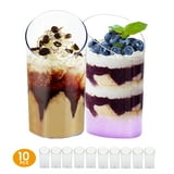 Plastic Dessert Cups - 2.3oz 10Pack Square Clear Dessert Cups, Mini Dessert Cups, Clear Plastic ...