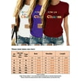 thumbnail image 2 of Frontwalk Ladies Summer Tops Short Sleeve T Shirt Basic T-shirt Women Loose Tee Crew Neck Burgundy S, 2 of 2
