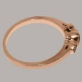 thumbnail image 5 of LBG British Made Classic Solid 9k Rose Gold Natural Garnet Womens Anniversary Ring - 33 size options - Size 5.25, 5 of 6