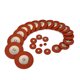 thumbnail image 4 of Tenor almohadillas de saxofón portátil cuero redondo mini saxs esteras instrumentos musicales herramientas de reparación Accesorios de mantenimiento 25 piezas AweSitey OD010942-00, 4 of 7