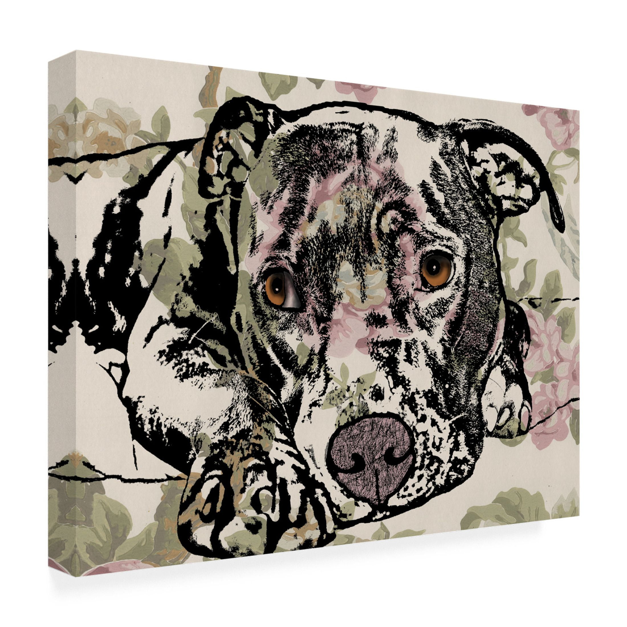 Canvas Wall Art - Dean Russo 'Side Eye' Wall Art for Living Room, Bedroom, or Office Décor by Trademark Fine Art - 24 x 18 Inches