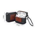 thumbnail image 5 of Kuymtek Funda de cuero TPA para AirPods 3 Protector de compartimento de carga (negro + marrón), 5 of 5