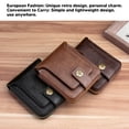thumbnail image 3 of Men Wallet  Short Wallet Card for Holder Pu Buckle Trifold Retro for Square Cake Pans Wallet Card Wallet Mens Bifold Wallet, 3 of 8