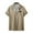 Khaki, variant on WREESH Men's Button Down Shirts Comfortable Short Sleeve Turndown Collar with Solid Print, Featuring Men's Tropical Tops Khaki