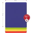 thumbnail image 5 of Dexas Heavy Duty Flexible Grippmat,  Blue, Green, Yellow and Red, Set of 4, 8 x 11 inch Kitchen Cutting Board, 5 of 11