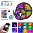 thumbnail image 3 of bluetooth led tira rgb led cinta de luz smd 2835 dc12v impermeable luz led 5m 10m diodo cinta flexible con, 3 of 4