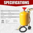thumbnail image 2 of HPDMC 20 Gal Sandblaster - 80L Portable Abrasive Blaster - Heavy Duty - with Ceramic Nozzle, 2.5m Hose & Wheels, 2 of 16
