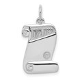 thumbnail image 1 of 925 Sterling Silver Diploma Charm and Pendant, 1 of 2