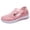 Pink, variant on Commforr Women's Orthopedic Shoes Casual Fashion Breathable Mesh Platform Sneakers Slip On Round Toe Chunky Bottom Heels Canvas Shoes Arch Support Work Sneakers Comfortable Walking Flats, Red, 6