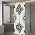 thumbnail image 3 of Sage Green Aztec Window Privacy Film, Southwest Boho Ethnic Chic Motifs Static Cling UV Sun Blocking Heat Control Window Tint Day and Night, Non-Adhesive One Way Windows Privacy Cover 23.6''x59'', 3 of 7