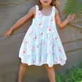 thumbnail image 2 of Robe Décontractée Sans Manches Imprimée pour Filles, Tissu 100 % Rayonne, Style Léger Printemps Été, Matière Extensible Douce, Entretien Facile, Convient aux Âges de 2 à 15 Ans, 2 of 8