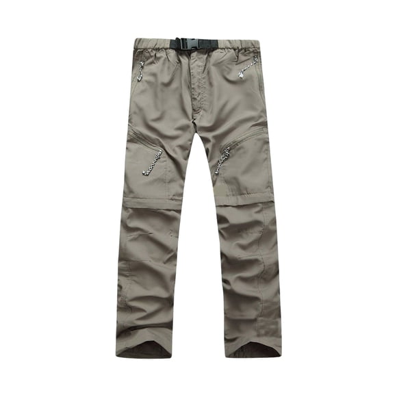 Pantalones desmontables Sonducket de verano para hombre Caqui