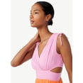 thumbnail image 4 of Scoop Women's Sleeveless Color Block Maxi Dress with Side Cutouts, 4 of 5
