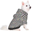 thumbnail image 5 of Cauagu Black And White Houndstooth Pattern Winter Pet Hoodie Sweatshirts- Dog Hoodie Sweater with Leash Hole - Cute Dog Hoodie - Pet Clothes Puppy Cat Custume -XX-Large, 5 of 8