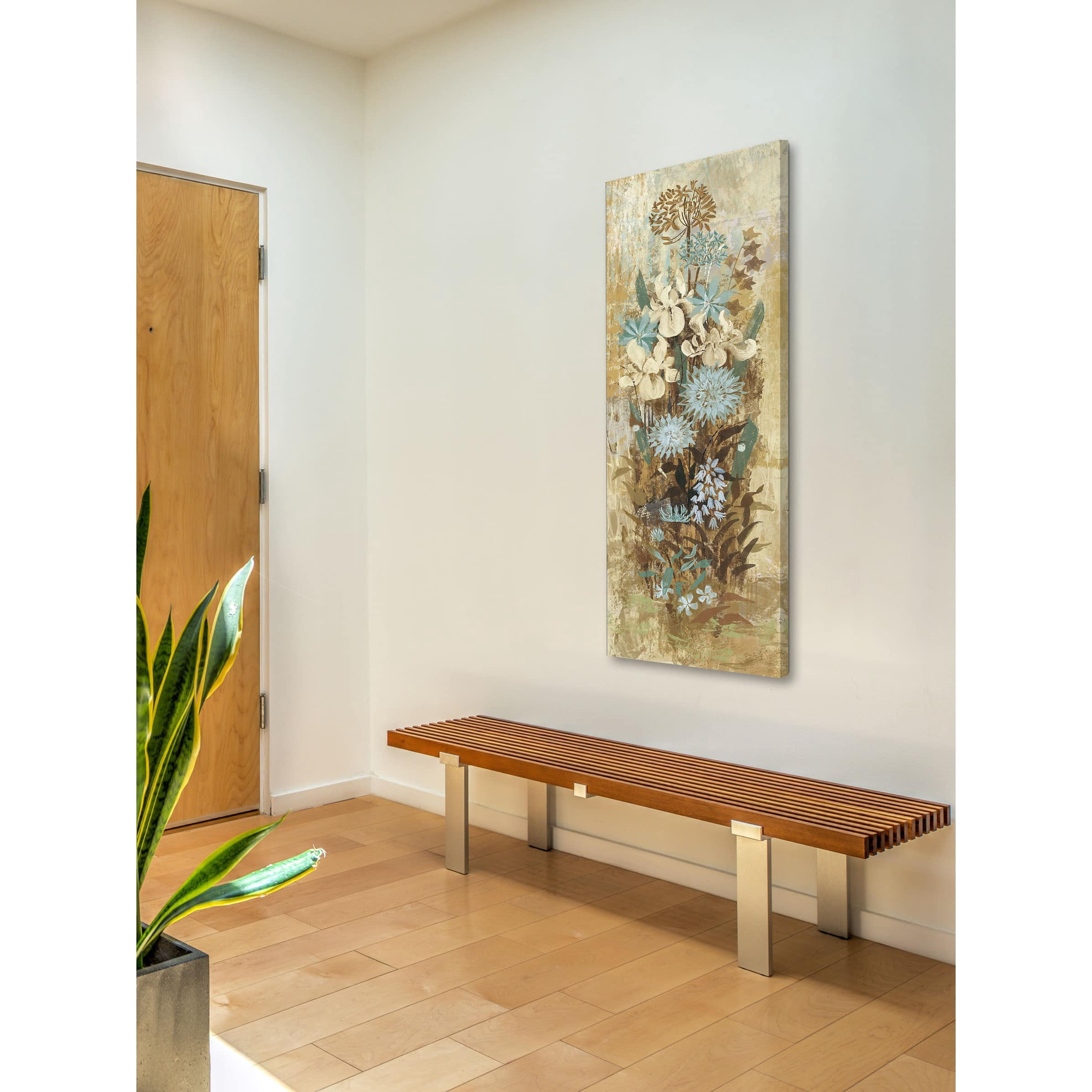 Marmont Hill "Floral Frenzy Blue II" Painting Print on Canvas