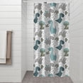 thumbnail image 2 of Colorful Dinosaurs Plants Pattern Shower Curtain 36"x72" ,Bathroom Decorative Shower Curtains Set with 12 Hooks,Modern Waterproof Washable Shower Curtain, 2 of 6