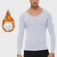 thumbnail image 2 of hotojiny Men's Thermal Shirt Fleece Lined Long Sleeve Athletic Base Layer Undershirt Stretchy Slim Fit V Neck Workout Top, 2 of 4