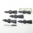 thumbnail image 4 of 5 Obsidian Ornamental Tomahawk Heads #1732  Ax Axe Hatchet, 4 of 4