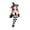Purple, variant on Red Hair Shelf Sitter Witch Girl Figurine with Calico Cat, Gothic Resin Edge Sitting Witch Statue with Witch Hat, Whimsical Halloween Tabletop Ornament, Decorations for Home, Mantel, Shelf & Office
