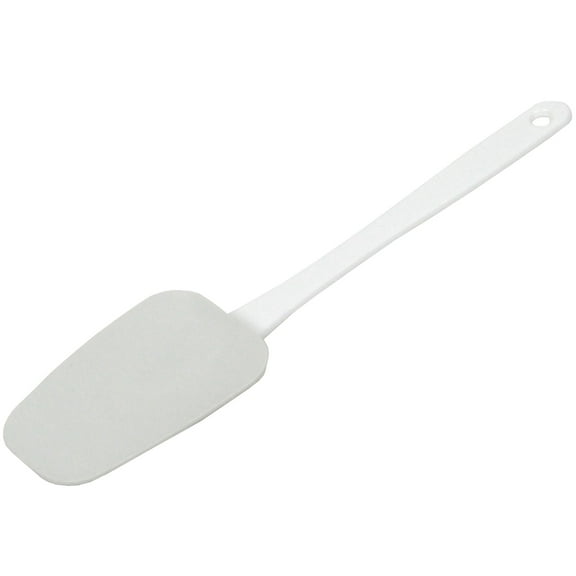 Chef Craft Select Plastic Spoon Spatula, 9.5 inches in Length, White