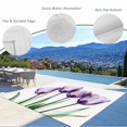 thumbnail image 4 of Fsddascl Purple Tulip Floral Outdoor Rug for Patio/Deck/Porch, Non-Slip Large Area Rug 5 x 8 Ft, Farmhouse Elegant Botanical Flowers Indoor Outdoor Rugs Washable Area Rugs, Camping Rug Carpet, 4 of 5