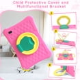 thumbnail image 5 of T&C 10.1" Android 13 Kids Multi-Touch Tablet PC, 4GB Ram+ 128GB Storage, Bluetooth, WIFI, Parental Control-Pink Case, 5 of 10
