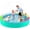 Green-Blue-Yellow-Red, variant on Niubia Foldable Deepening Water Spray Dog Pool, Outdoor Hard Plastic PVC Kids Water Spray Pad, 48''x 12''