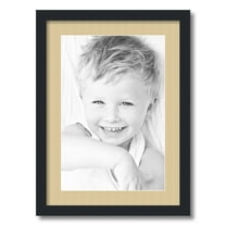 ArtToFrames 16x22 Matted Picture Frame with 12x18 Single Mat Photo Opening Framed in 1.25 Satin Black and 2 Green Whisper Mat (FWM-3926-16x22)