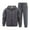 Gris Foncé, variante sur Ccpelsie Ensemble de Survêtement Athlétique à Capuche pour Hommes, Survêtement à Manches Longues avec Fermeture Éclair Complète, Pantalon de Jogging, Ensemble de Sport 2 Pcs Automne Hiver (Marine, 2TG)