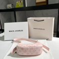 thumbnail image 2 of Bolso de mujer de color rosa con diseño de axila, estilo francés Tongqin, con forma de media luna, 2 of 5