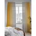 thumbnail image 3 of Sheer Curtains 108 inches Long, Orange and Grey Gradient Light Filtering Sheer Window Curtains Rod Pocket Voile Drapes for Bedroom Living Room, 52"W x 108"L 2 Panels, 3 of 7