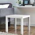 thumbnail image 2 of Bowery Hill Table d'Appoint Carrée Légère en Bois, Stratifié Blanc, 2 of 8