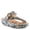 NAVY MULTI, variant on L'Artiste Blissbloom Leather Wedge Sandals with Adjustable Comfort