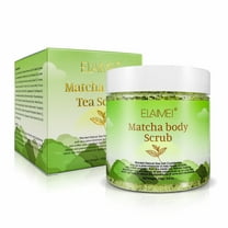 ELAIMEI Matcha Body Scrub, All Natural Exfoliating Body Scrub for Skin Care, Stretch Marks, Acne & Cellulite, Moisturizing and Exfoliating Body, Face, Hand, Foot Scrub - 8.8 oz