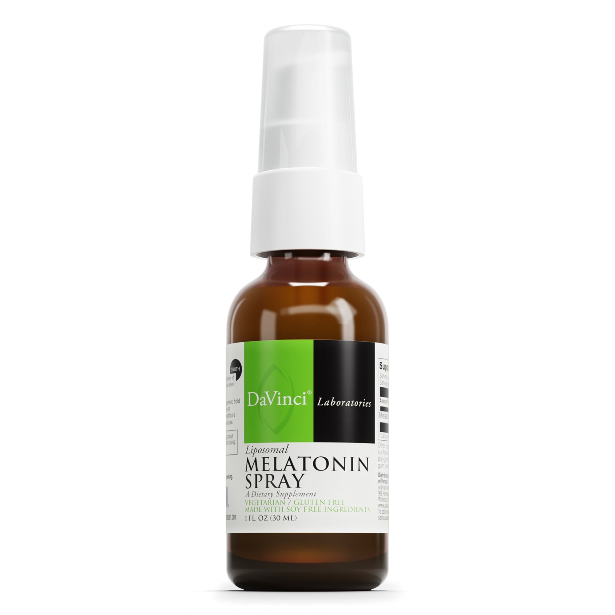 DaVinci Labs Liposomal Melatonin Spray, Sleep & Mood Support, 30 mL