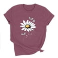 thumbnail image 5 of Busydd Womens T Shirts Crew Neck Short Sleeve Graphic Tees Casual Basic Summer Print T Shirts for Women S, 5 of 7
