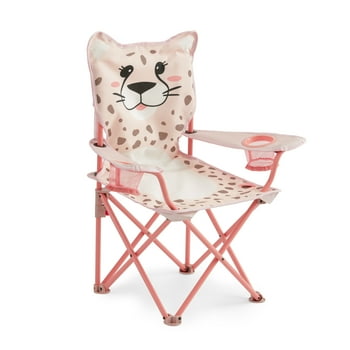 Firefly! Outdoor Gear Cha Cha the Cheetah Kid's Camping Chair - Pink/Tan Color