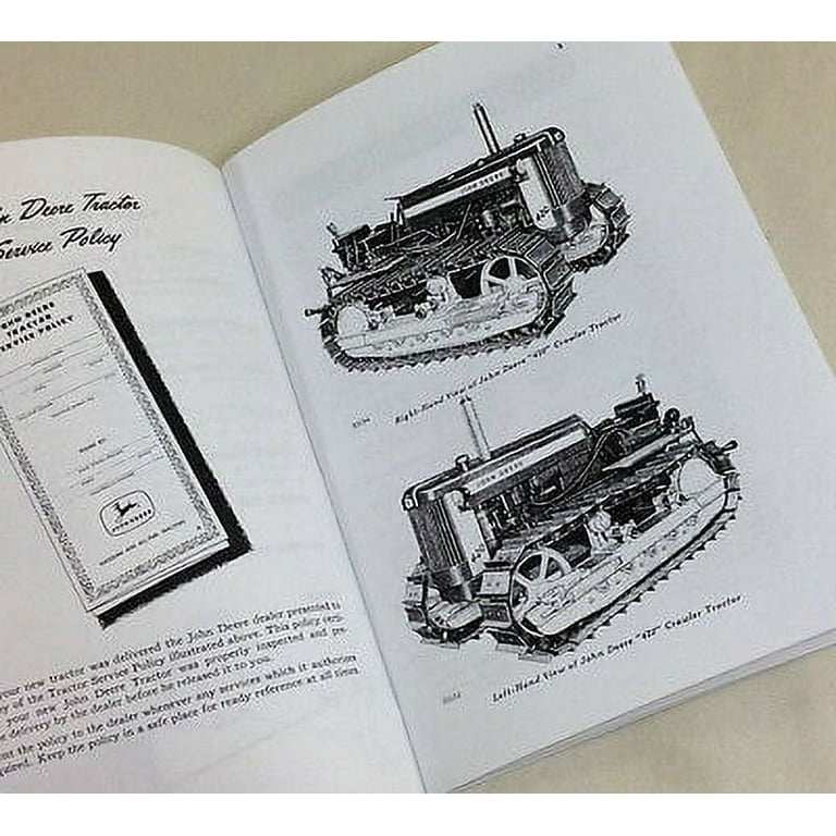 John Deere 420 Parts Manual Original JD 40 & 420 Tractor Operators